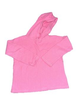 Garanimals Soft Pink Hooded Waffle Knit Pullover Top